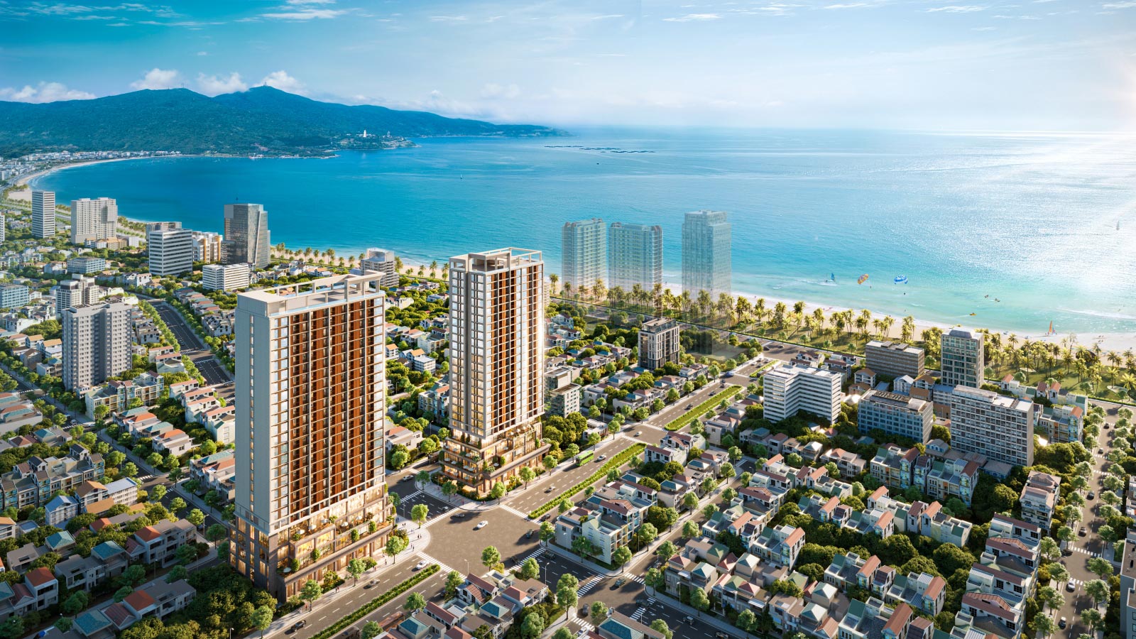 Minh họa khu căn hộ ven biển tại Đà Nẵng