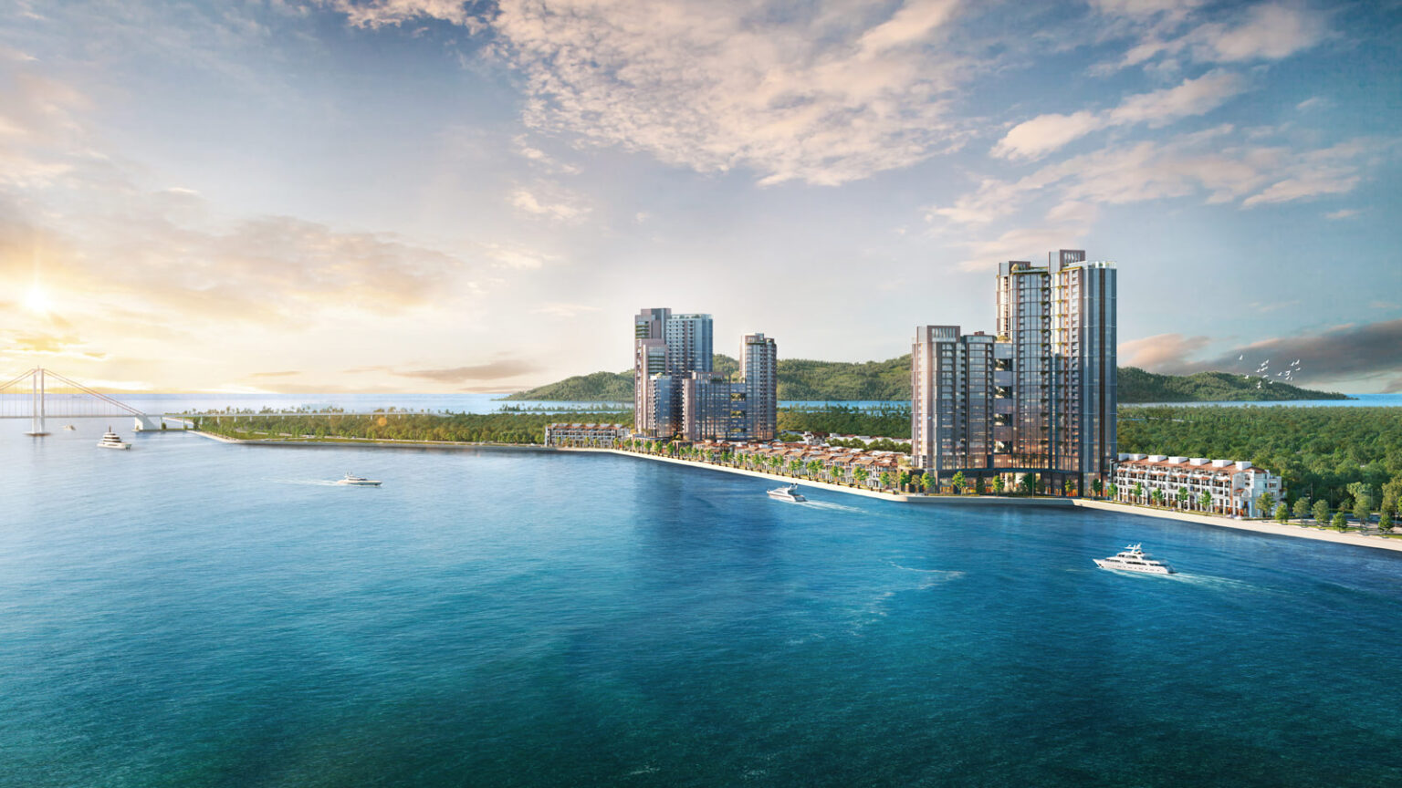 Minh họa khu căn hộ ven sông tại Đà Nẵng